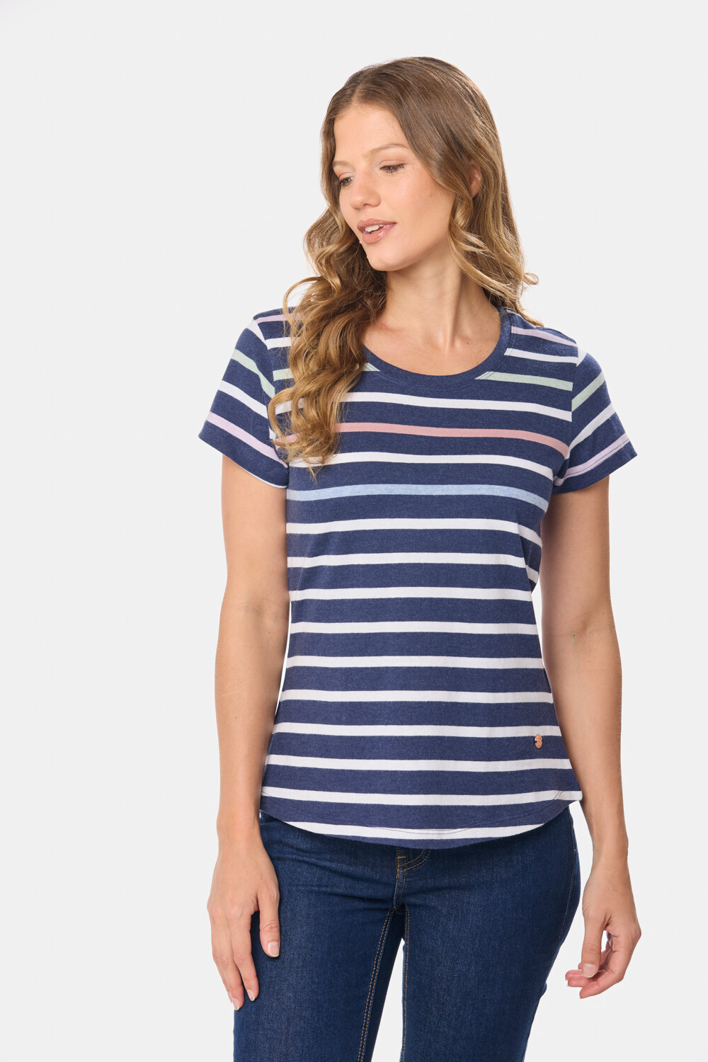 REMERA RAYADA Azul