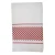 Repasador Dohler Victoria de tela Jacquard BCO/ROJO