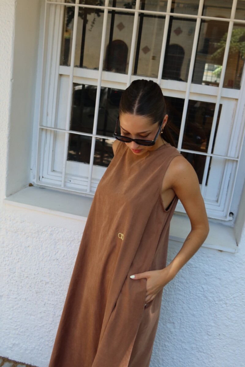 Vestido SOGNO Marrón PRE ORDEN