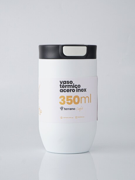 Vaso Térmico Push&Drink 350mL. Blanco