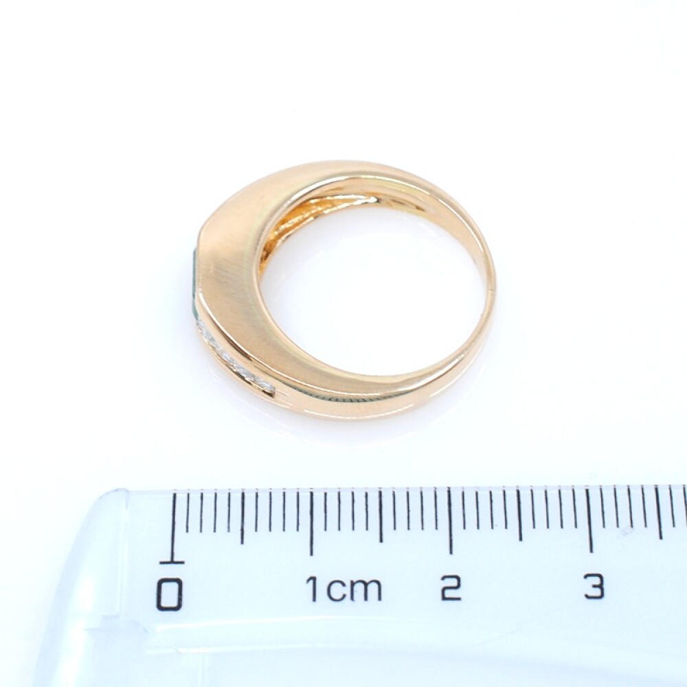 Anillo oro 18k esmeralda y brillantes princesa Anillo oro 18k esmeralda y brillantes princesa