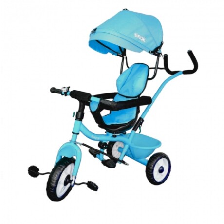 Triciclo Giratorio 360° y Capota Azul Tinok 001