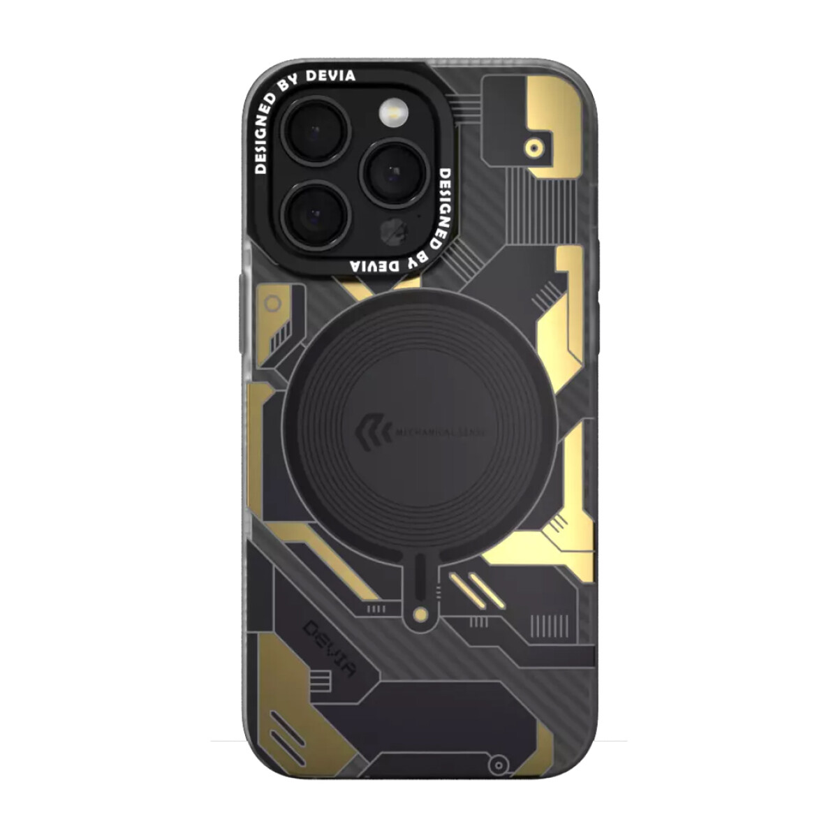 Protector Case con MagSafe Mecha Punk Series Devia para iPhone 15 Pro Max - Black 