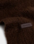 Bufandas Clasico Bufandas Con Flecos Trenzados - Marron Oscuro