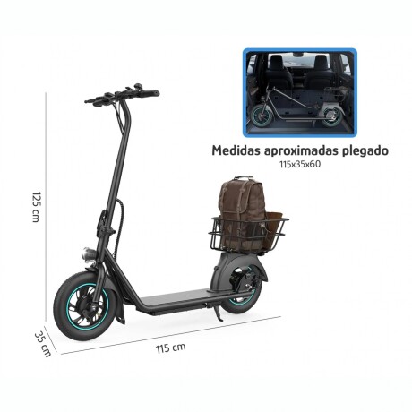 Scooter Monopatín Eléctrico GYROOR X2 450W Con Cesta Hasta 30 Km/H Scooter Monopatín Eléctrico GYROOR X2 450W Con Cesta Hasta 30 Km/H