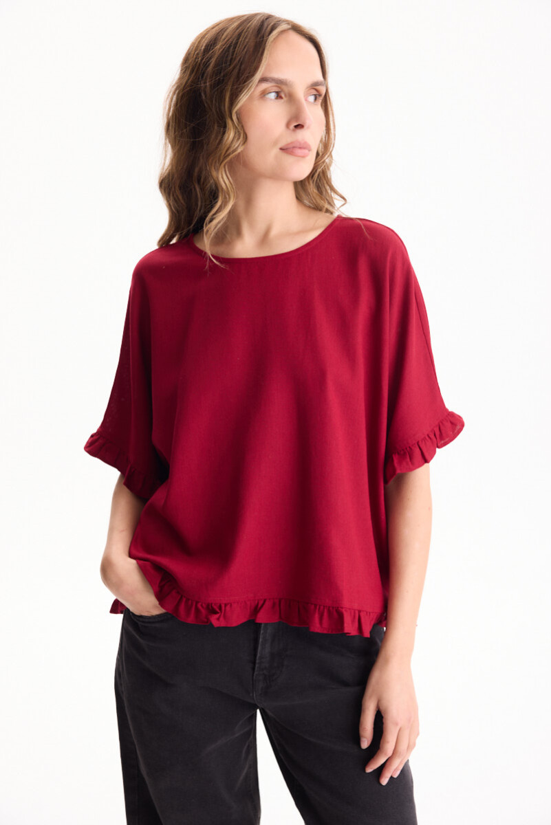 Blusa Ginevra - Bordeaux 