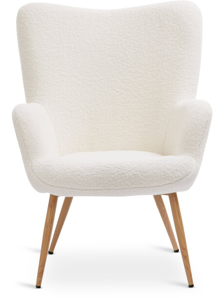 Sillón HUNDESTED 1 cuerpo tela felpa crudo Sillón HUNDESTED 1 cuerpo tela felpa crudo