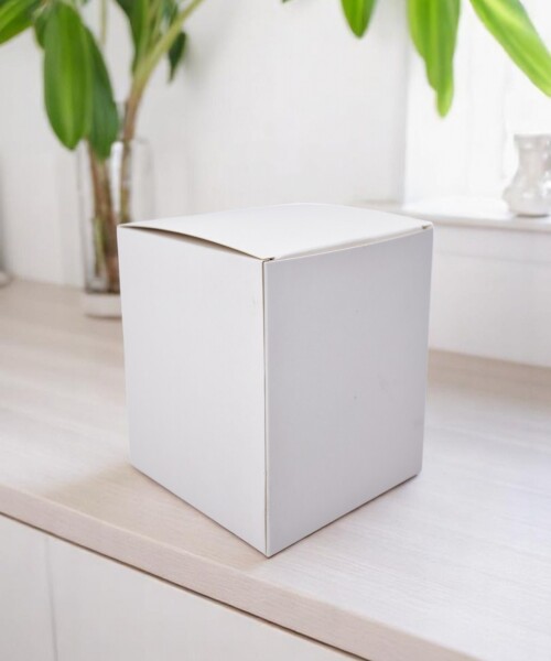 Caja flexi plegable 10x10x12 cm. BLANCO