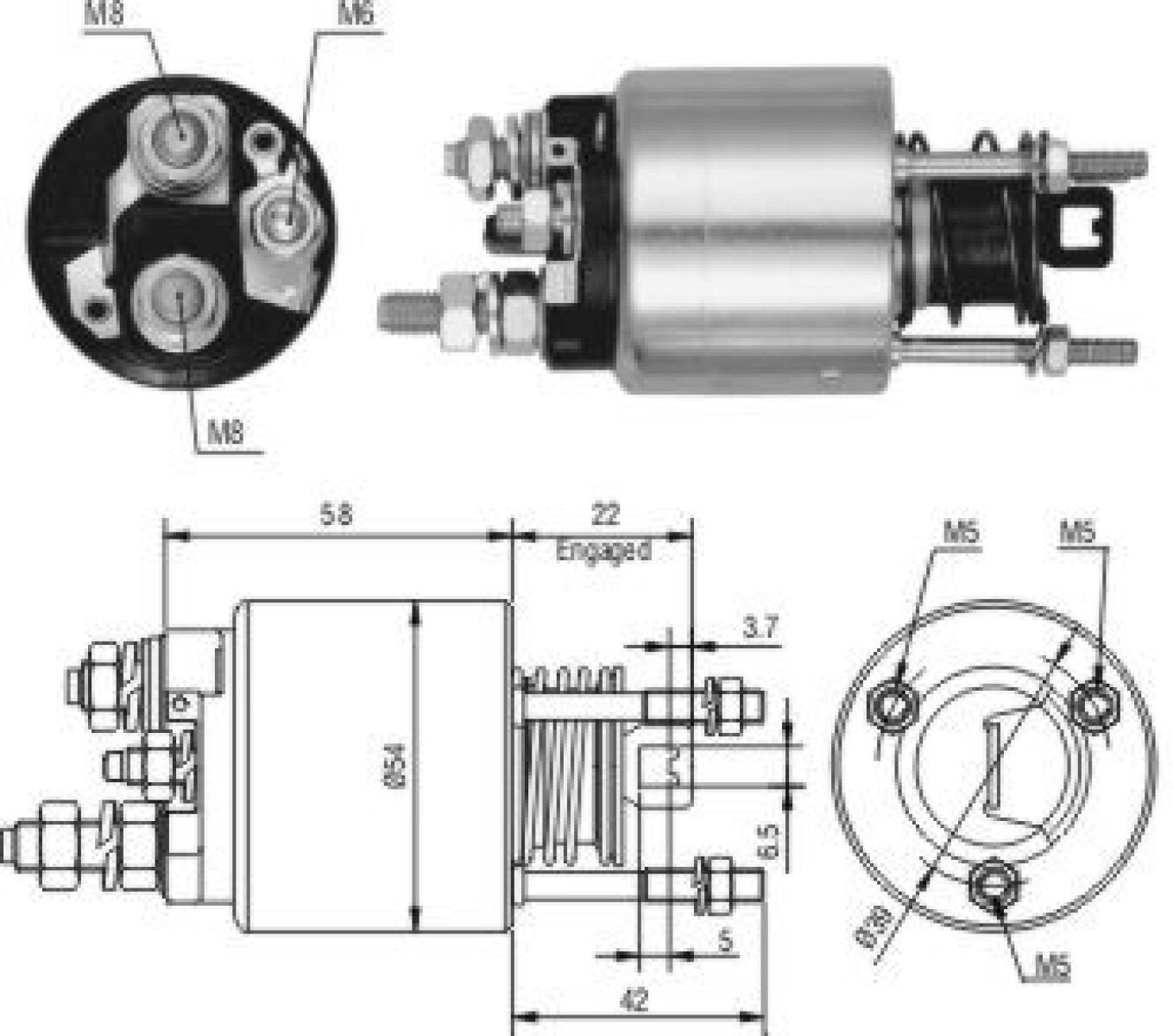 AUTOMATICO DE ARRANQUE FIAT PALIO BRAVA MARELLI ZM 