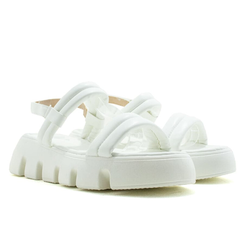 Sandalias - Chill Sunday - Chill Sunday Sandalia doble tira c/pulsera Mujer de Mujer - S3-1 Blanco