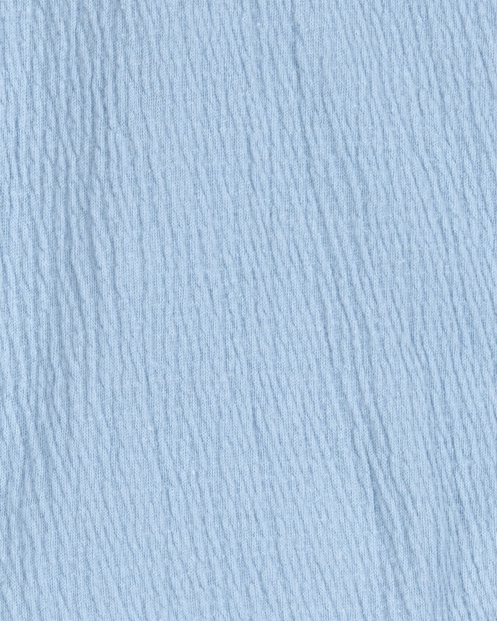 Set dos piezas, short pollera de algodón y blusa de jersey arrugado, azul Set dos piezas, short pollera de algodón y blusa de jersey arrugado, azul