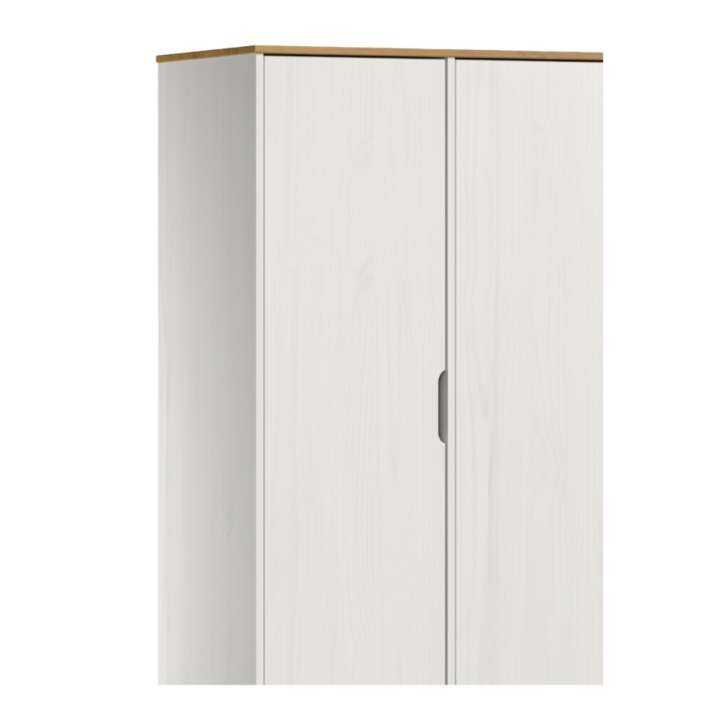 Ropero 3 Puertas 4 Cajones - Línea Nórdica Roble/Blanco