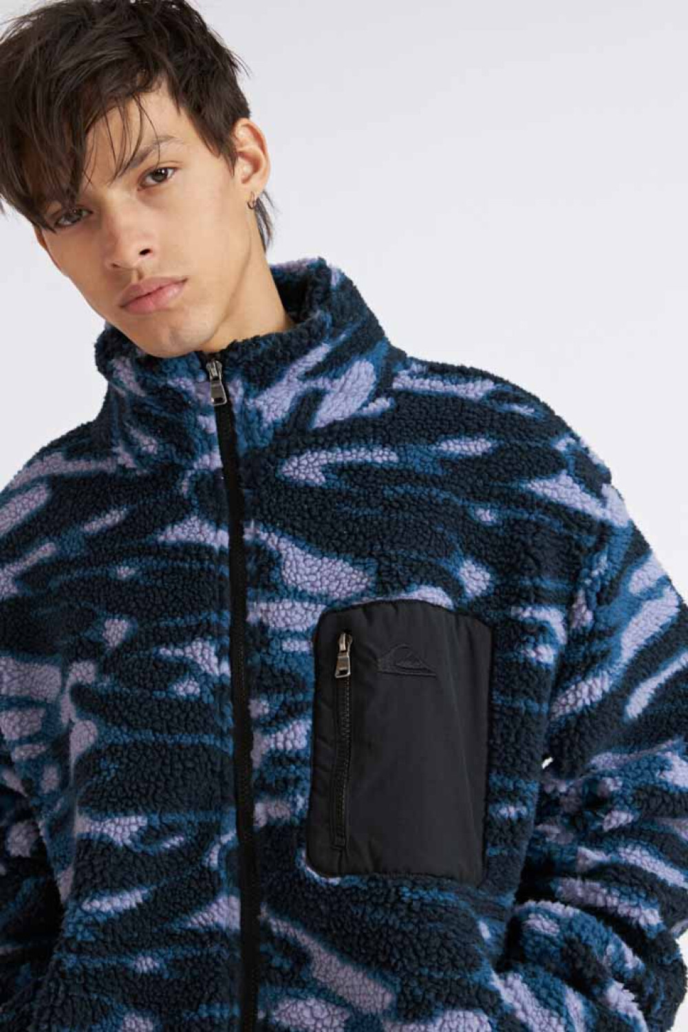 Quiksilver Campera de Sherpa con cierre ORION Hombre - Multicolor Multicolor