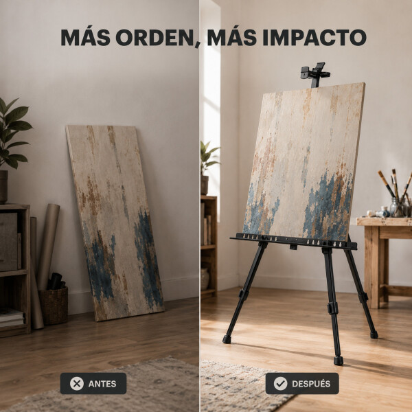 Caballete Soporte Pie P/ Pizarra Atril Pintor + Bolso Caballete Soporte Pie P/ Pizarra Atril Pintor + Bolso