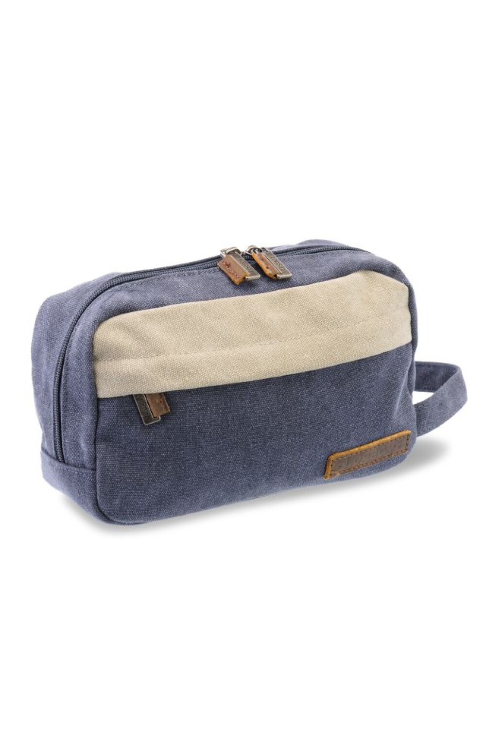 NECESSAIRE DE LONA BICOLOR Azul