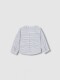 Camisa De Rayas Horizontales Gris