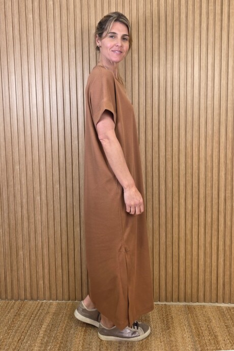 Vestido Agapanto Marrón