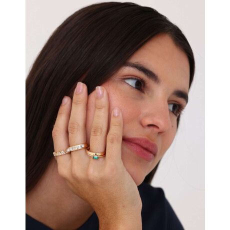 Sets Anillos Con strass Dorado