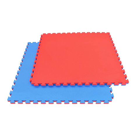 Alfombra de Goma Eva Knex 1M2 x 2CM de Espesor AZUL-ROJO
