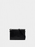 Bolso Bandolera Con Grabado Animal negro