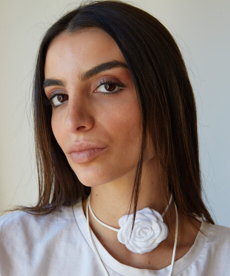 CHOKER FLEUR WHITE