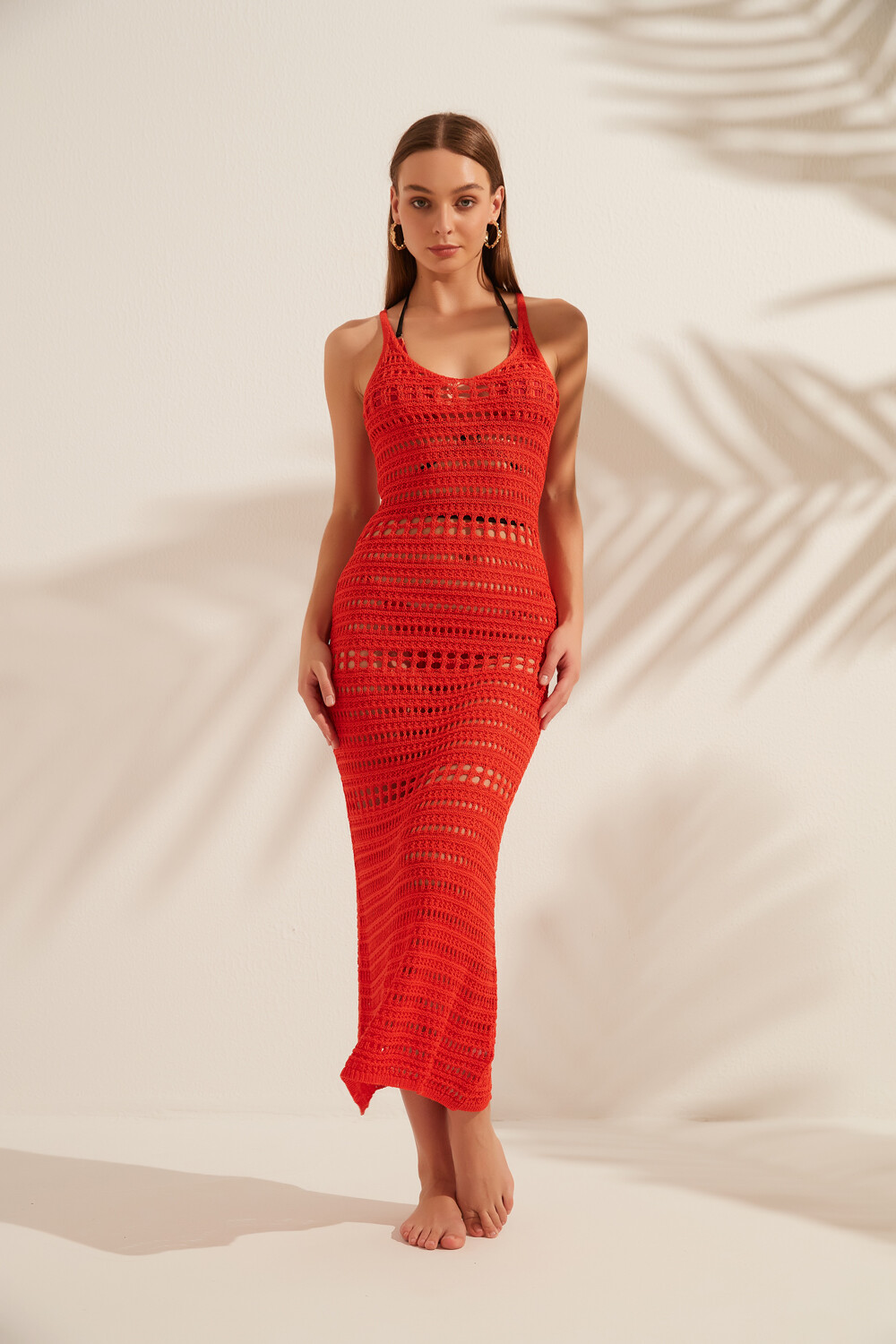 Vestido Gili Rojo Coral