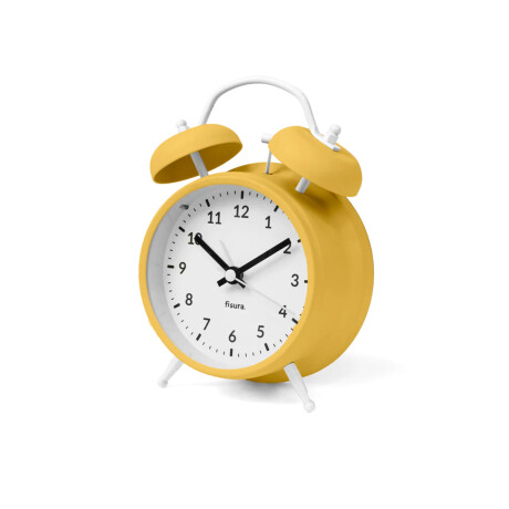 Reloj Despertador Retro Amarillo Unica