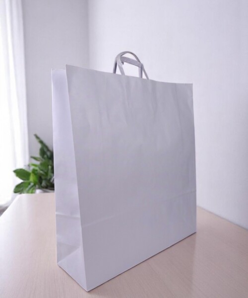 Bolsa lisa acuario 44x14x48 cm BLANCO