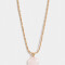 Cadena Corta con Dije Capsula Especial Cadena Corta Con Dije Corazón Piedra - Dorado