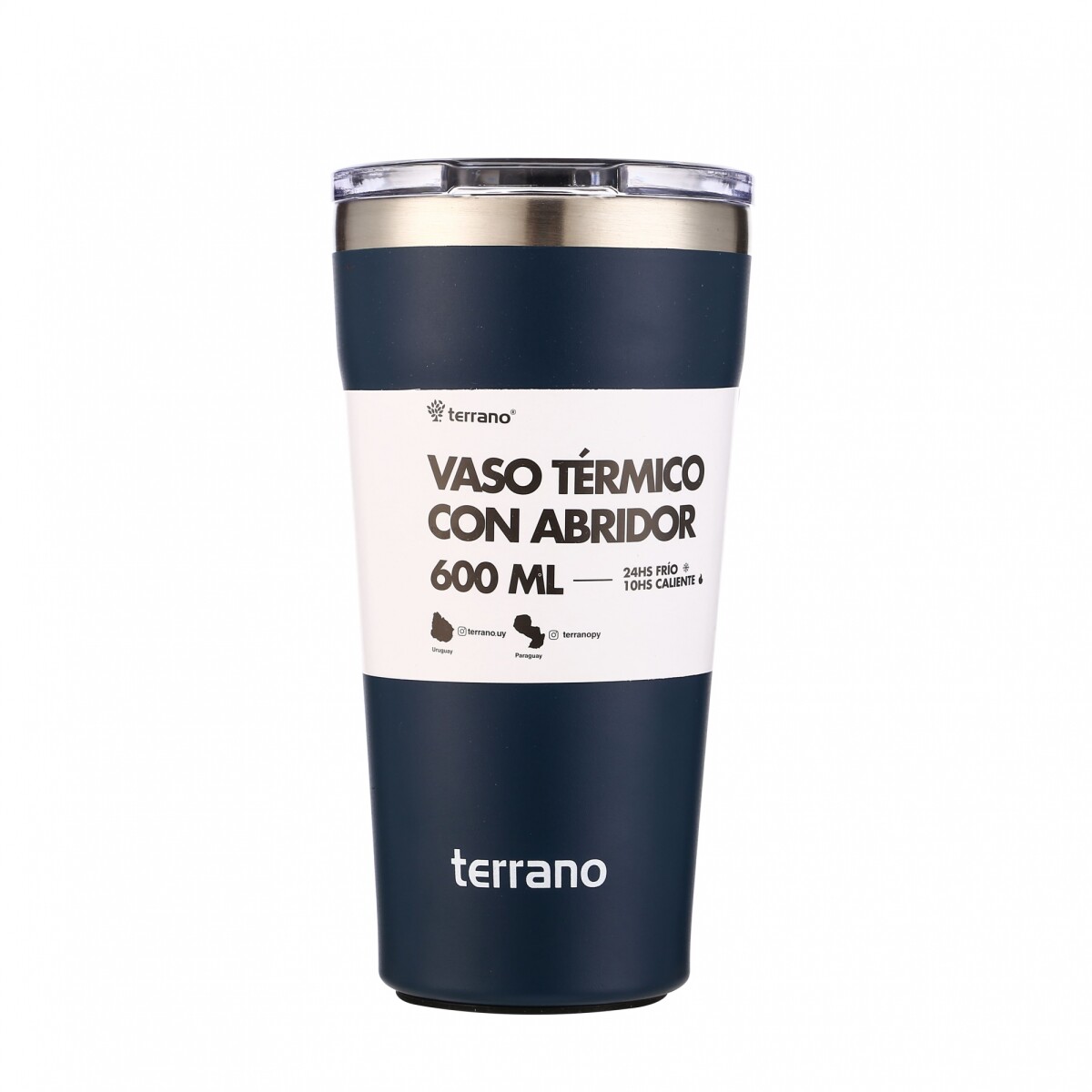 Vaso Acero Inox. 600mL. - Azul 