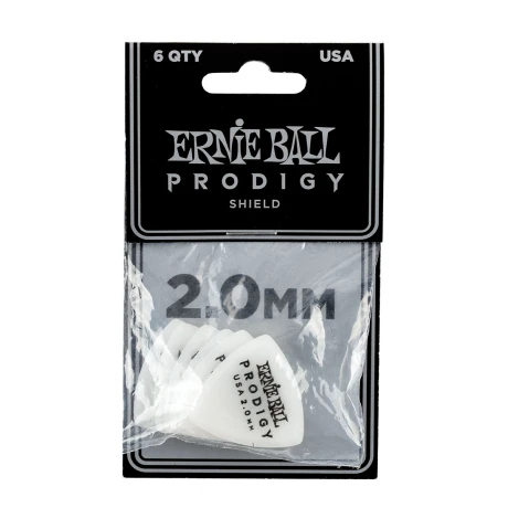 Pack Pua Guitarra Ernie Ball Prodigy Shield 2.0mm 6pcs Pack Pua Guitarra Ernie Ball Prodigy Shield 2.0mm 6pcs