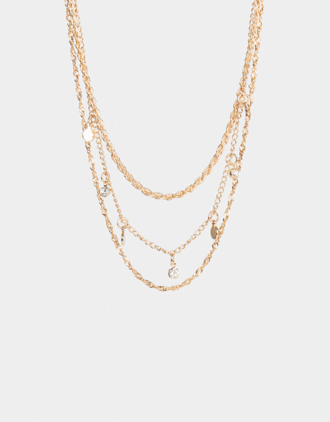 Collares Cortos Con corazón Cortos Con Corazon - Dorado