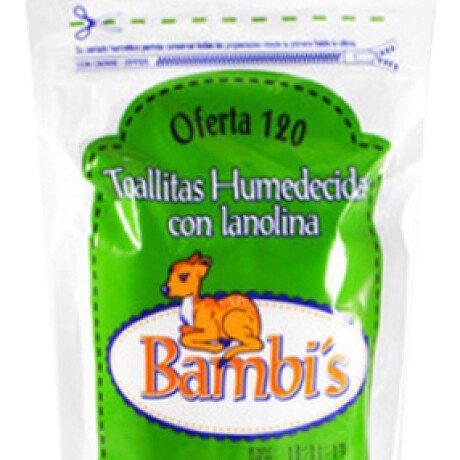 TOALLITAS BAMBIS X100 TOALLITAS BAMBIS X100