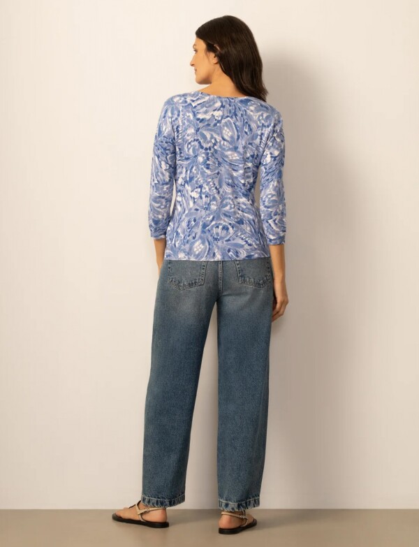 Cardigan Estampado Mariposas AZUL/MULTI