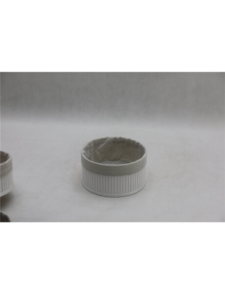 CESTO RED BAMBÚ FORRADO TELA D15X8CM BCO CESTO RED BAMBÚ FORRADO TELA D15X8CM BCO