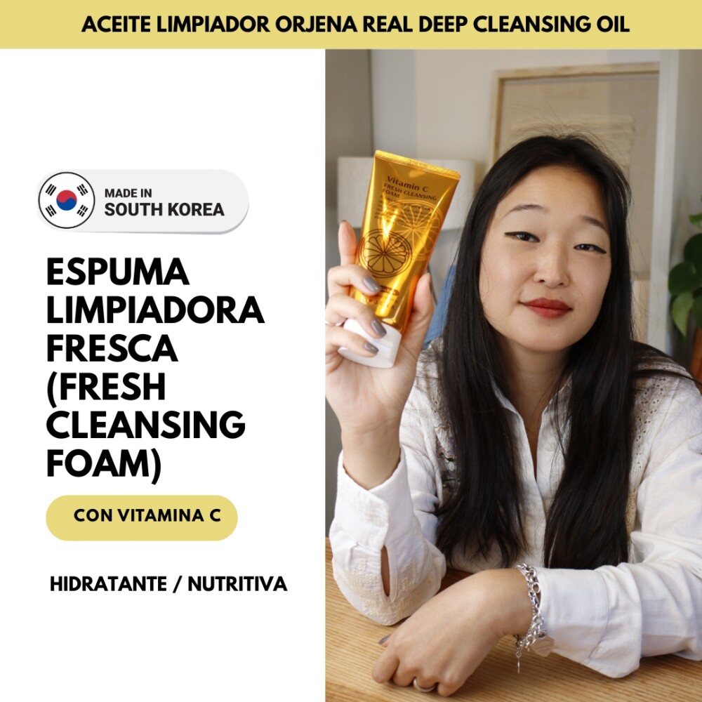 Limpiador Facial Acuoso ORJENA VITAMIN C CLEANSING FOAM Limpiador Facial Acuoso ORJENA VITAMIN C CLEANSING FOAM