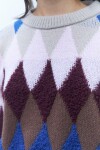 Sweater rombos beige