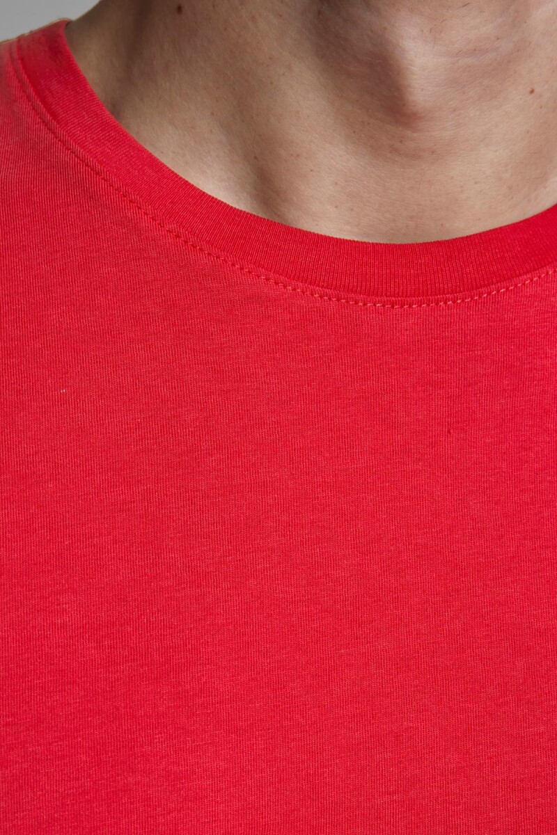 Camiseta Básica De Algodón Orgánico True Red