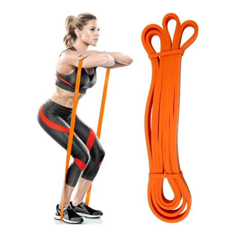 Super Band Profesional 13mm Entrenamiento Fitness Gym Naranja