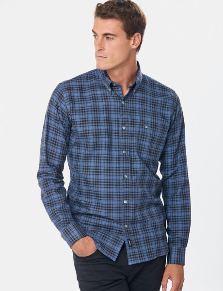 CAMISA DE VIYELA Azul