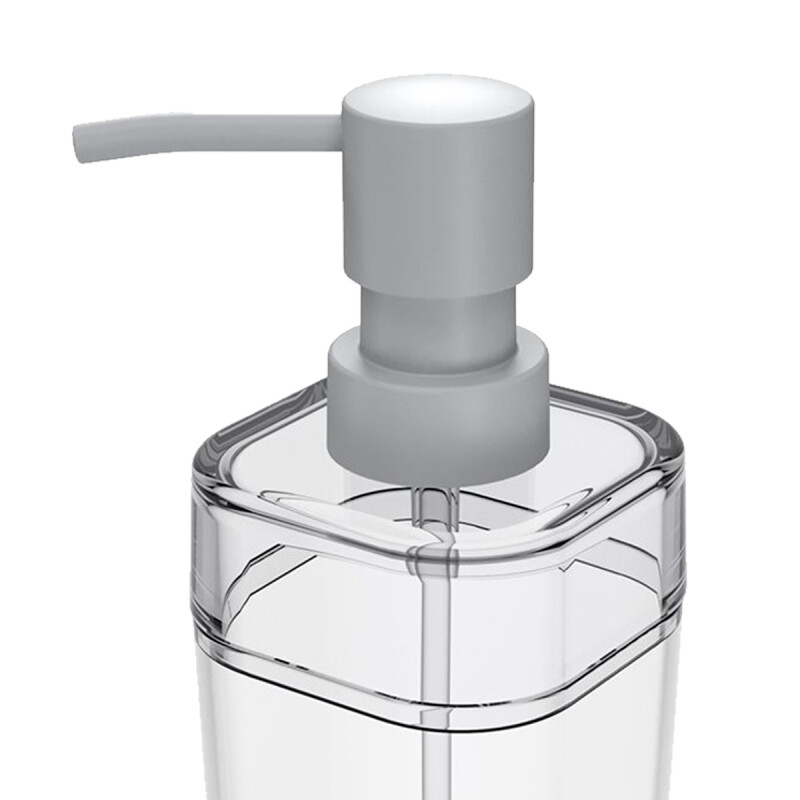 Dispensador jabón 290 ml plástico Splash TRANSPARENTE