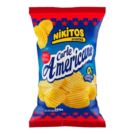 Papas Chips Nikitos Corte Americano 500 grs Papas Chips Nikitos Corte Americano 500 grs