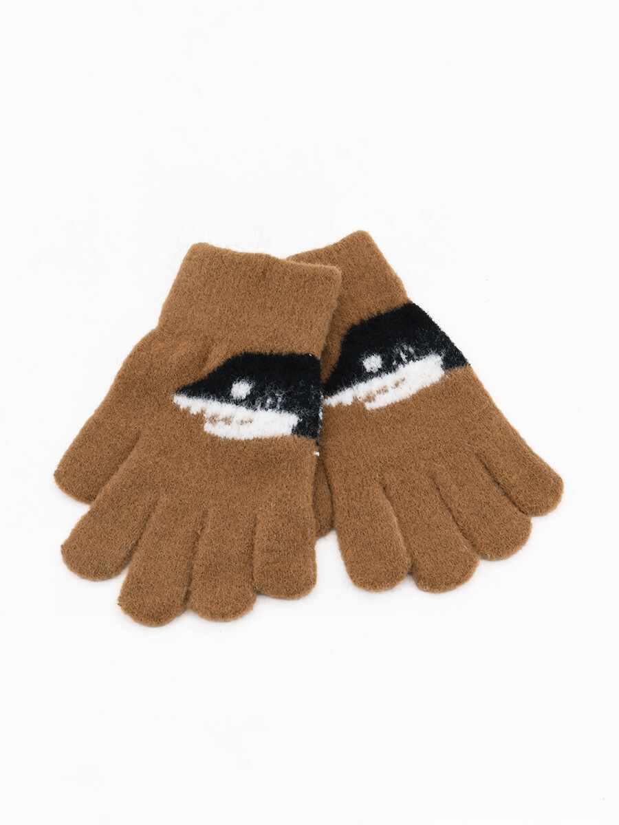 GUANTES INFANTILES SHARK - BEIGE 