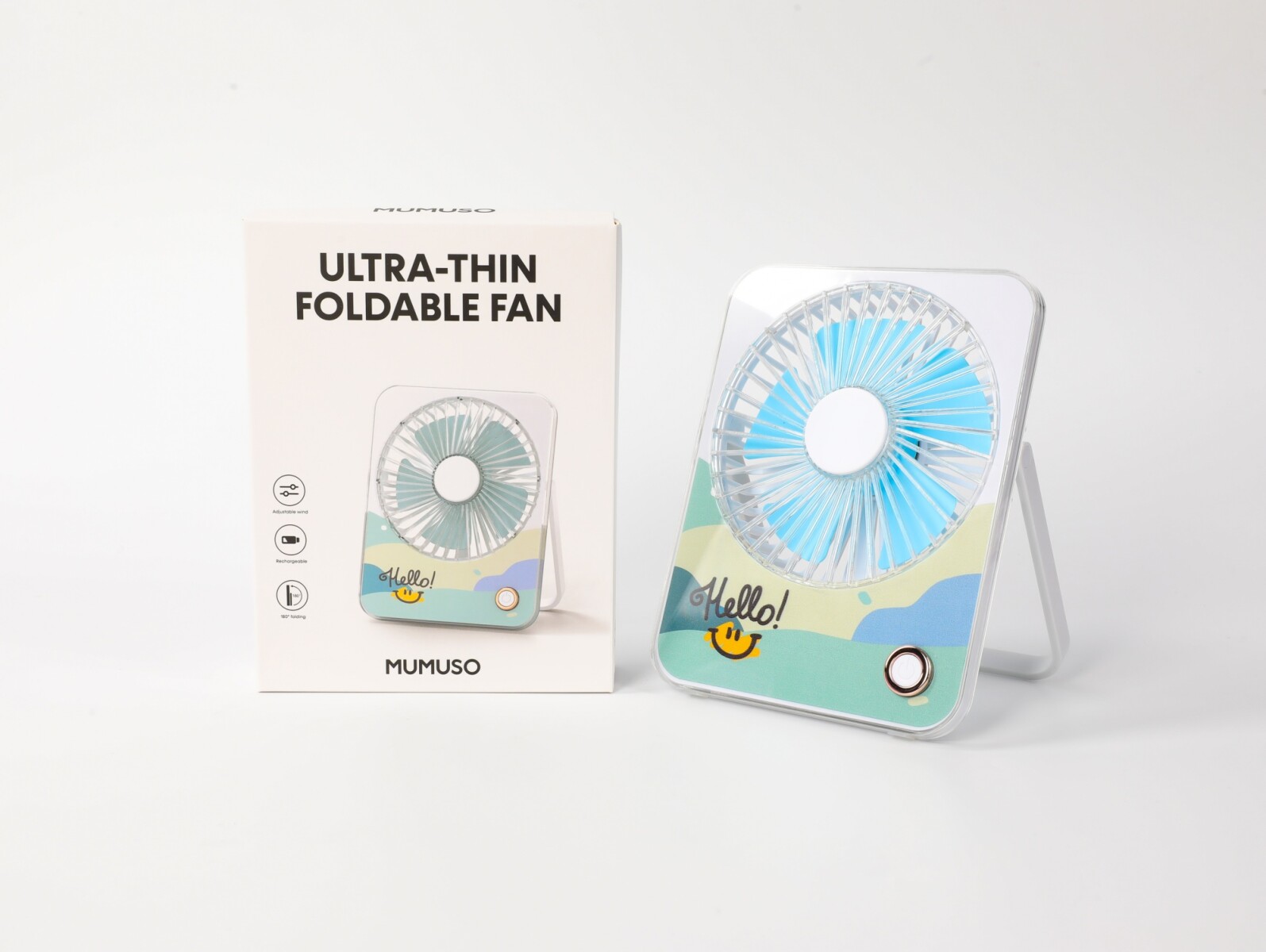 VENTILADOR ULTRAFINO PLEGABLE (BLANCO) 