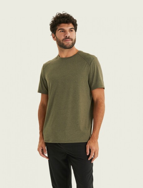 CAMISETA DEPORTIVA CON TEXTURA VERDE