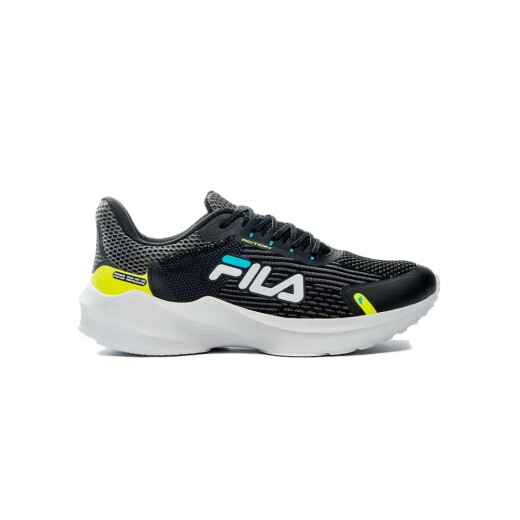 Champion Fila Running Hombre Action Negro-Lima-Turquesa S/C