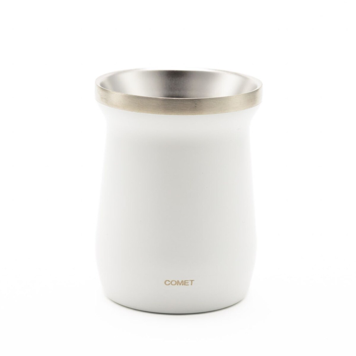 Mate Comet Amalfi 160 ml Acero Inoxidable - Blanco 