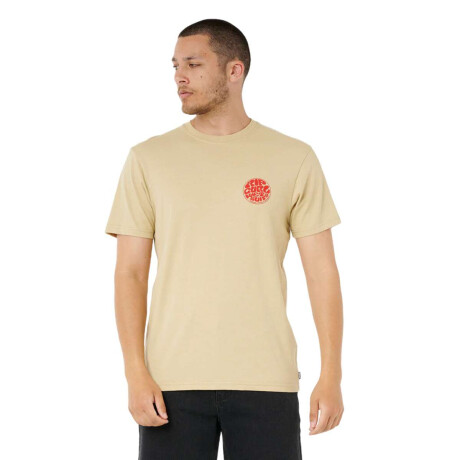 Remera Rip Curl Wettie Icon Beige