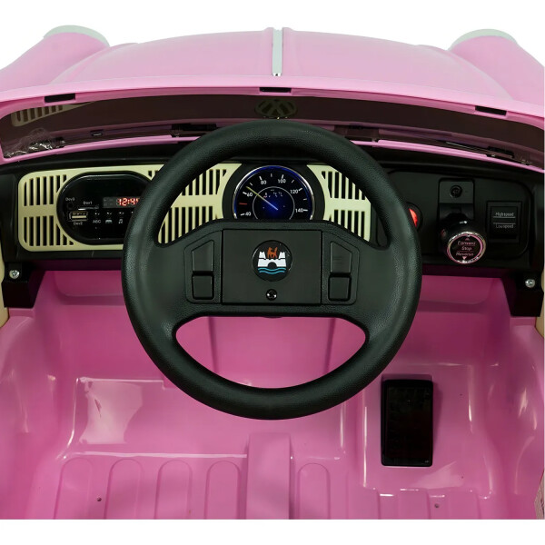 Auto Eléctrico Fusca Escarabajo A Batería Bje1818 ROSA