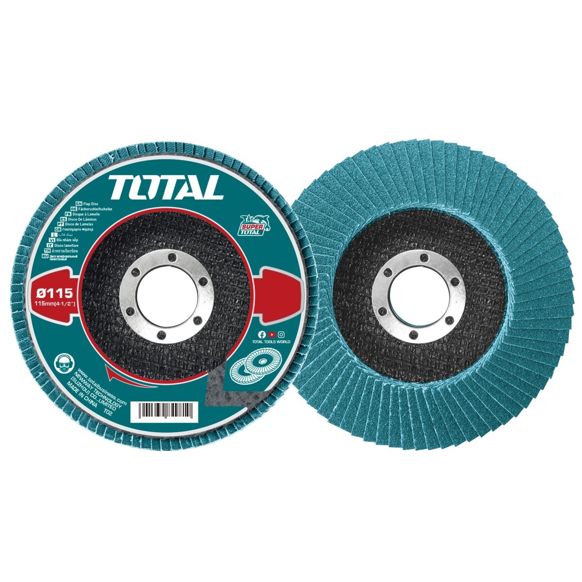 Disco Flap Para Amoladora 4.1/2" Grano 60 